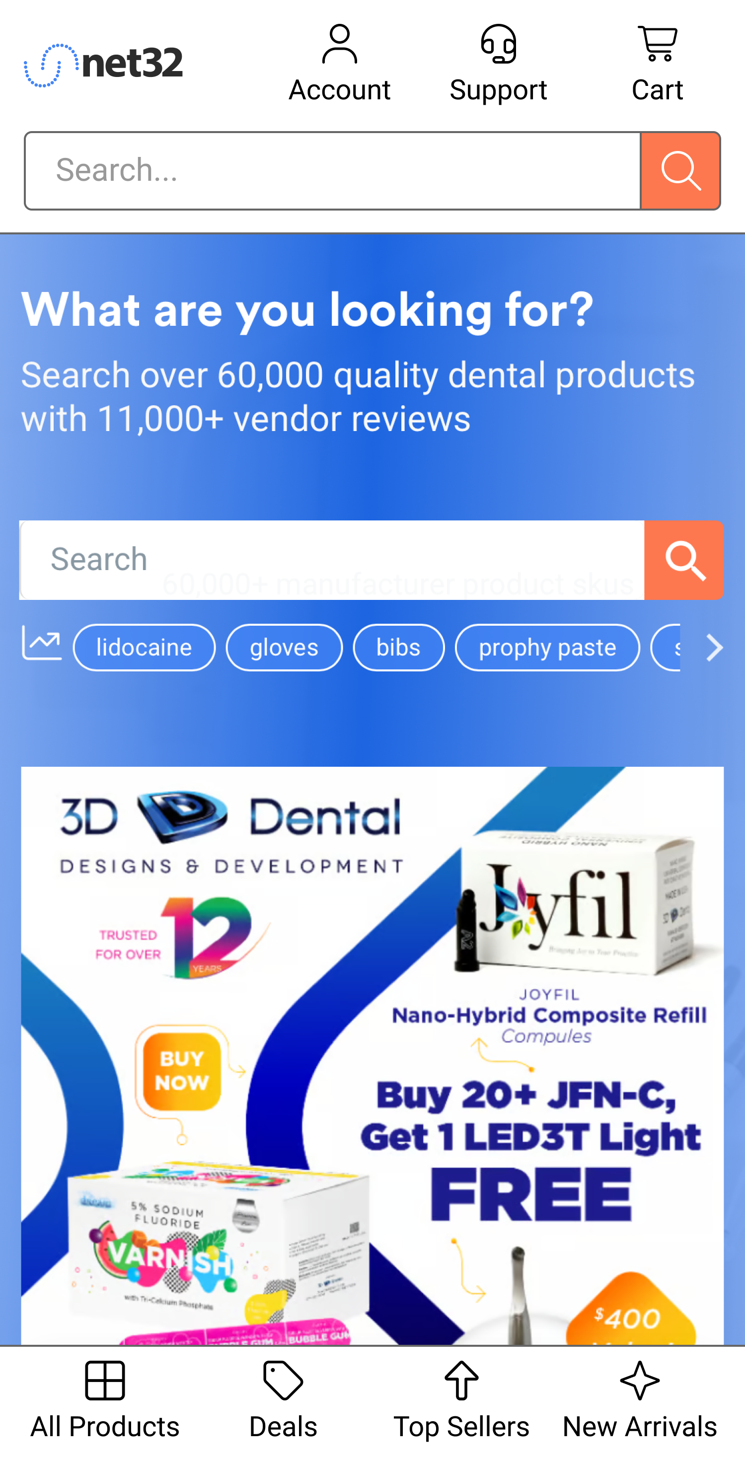 Net32 account section redesign